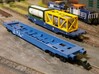 N Gauge KAA/IXA/Sdffgss Intermodal Pocket Wagon 3d printed Test models. 2x 20' Tanktainer load.  (Not included)