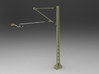 Catenary mast - Gauge 1 (1:32) 3d printed Exploded digital preview shows a combination of parts in the catenary program!