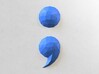 Low Poly Wall Art: Semicolon (Processed Plastic) 3d printed 
