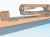 1/50th bridge inspection crane truck flatbed 3d printed shown with crane attached, not included