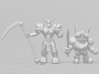 Sparkster Rocket Knight miniature model fantasy wh 3d printed 