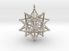 Stellated Icosahedron Merkaba Pendant 3d printed 