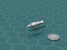USS Aristarchus-A class Upgraded Escort 3d printed Render of the model, with a virtual quarter for scale.