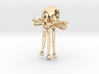 Human Skull Pendant Jewelry Crossbones Vertical 3d printed 
