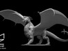Ancient Sapphire Dragon 3d printed 