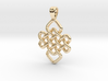 Flat knot [pendant] 3d printed 
