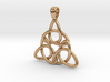 Tri-knot [pendant] 3d printed 