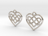 Heart in heart [earrings] 3d printed 