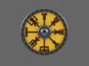 SV Icelandic Runes Compass Round Shield (RIGHT) 3d printed 