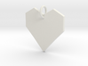 Geometric Heart- Makom Jewelry 3d printed 