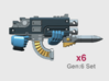 G:6 Set: Assault Mk2b Rapfire Gun 3d printed 