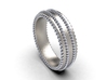 Ring Wedding Band Men Ring CAD Design-RNN-M 3d printed 