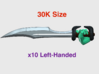 10x Left-handed Energy Sword: Leonidas (30k Size) 3d printed 