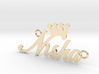 Nisha with Crown Pendant 3d printed 