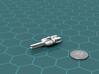 Rishi Battleship 3d printed Render of the model, with a virtual quarter for scale.