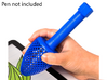 Textured Conical Pen Grip - large without buttons 3d printed 