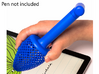 Textured Conical Pen Grip - large with buttons 3d printed 