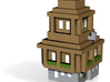 Minecraft Medieval House 3d printed 