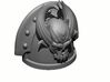 10x Gen:3 Demon Skull Shoulder Pad - Rivets 3d printed Gen:3 Demon Skull Shoulder Pad - Rivets Tilt