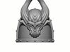 10x Gen:7 Demon Skull Shoulder Pad - Rivet 3d printed Gen:7 Demon Skull Shoulder Pad - Rivet front