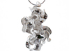 floraform | silver elysia pendant 3d printed 