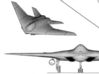 Lockheed A-X Fighter-Bomber w/Landing Gear 3d printed 