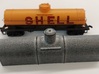 Nitric Acid Tankcar shell (Tyco) 3d printed use a standard Tyco tankcar