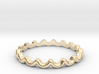 Dainty Water Ripple Ring (Multiple Sizes) 3d printed 