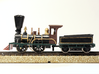 Marietta & Cincinatti RR "Thomas James" 2-2-0 Loco 3d printed painted and detailed print in processed versatile plastic, with tender (not included)