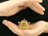 Divine Love Star - Meditation Tool 3d printed Divine Love Star - Gold Plated Brass