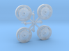 1966 Corvette wheel covers with separate spinners 3d printed 