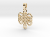 Triple knot [pendant] 3d printed 