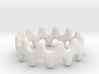 Artistic Wave Ring 3d printed 