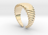 Large twisted ring [sizable ring] 3d printed 