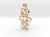 Dual knot [pendant] 3d printed 