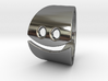 Emoji Happy Ring 3d printed 