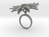 Ring with one large flower of the Daisy 3d printed 