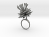 Ring with one large flower of the Peach Inv 3d printed 