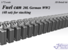 1/72 Jerrycan German WW2 for stacking (48 set) 3d printed 