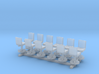 1:100 Office Chairs 12pc 3d printed 