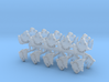 White Panthers Shoulder Pad icons x20L 3d printed 
