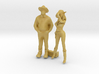 O Scale Cowboy and Cowgirl 3d printed 