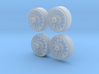 Front laced Borrani wire wheels 3d printed 