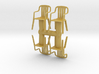 Plastic Chair (x4) 1/43 3d printed 