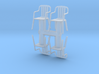 Plastic Chair (x4) 1/43 3d printed 