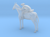 HO Scale Cowboy and Horse 3d printed 