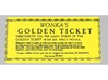 Willy Wonka’s Golden Ticket 3d printed 