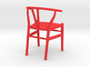 Wishbone Chair 3d printed 