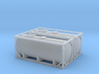 N Scale 20ft Tank Container (2pc) 3d printed 
