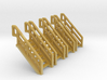 Z Scale Industrial Stairs 7 (4pc) 3d printed 